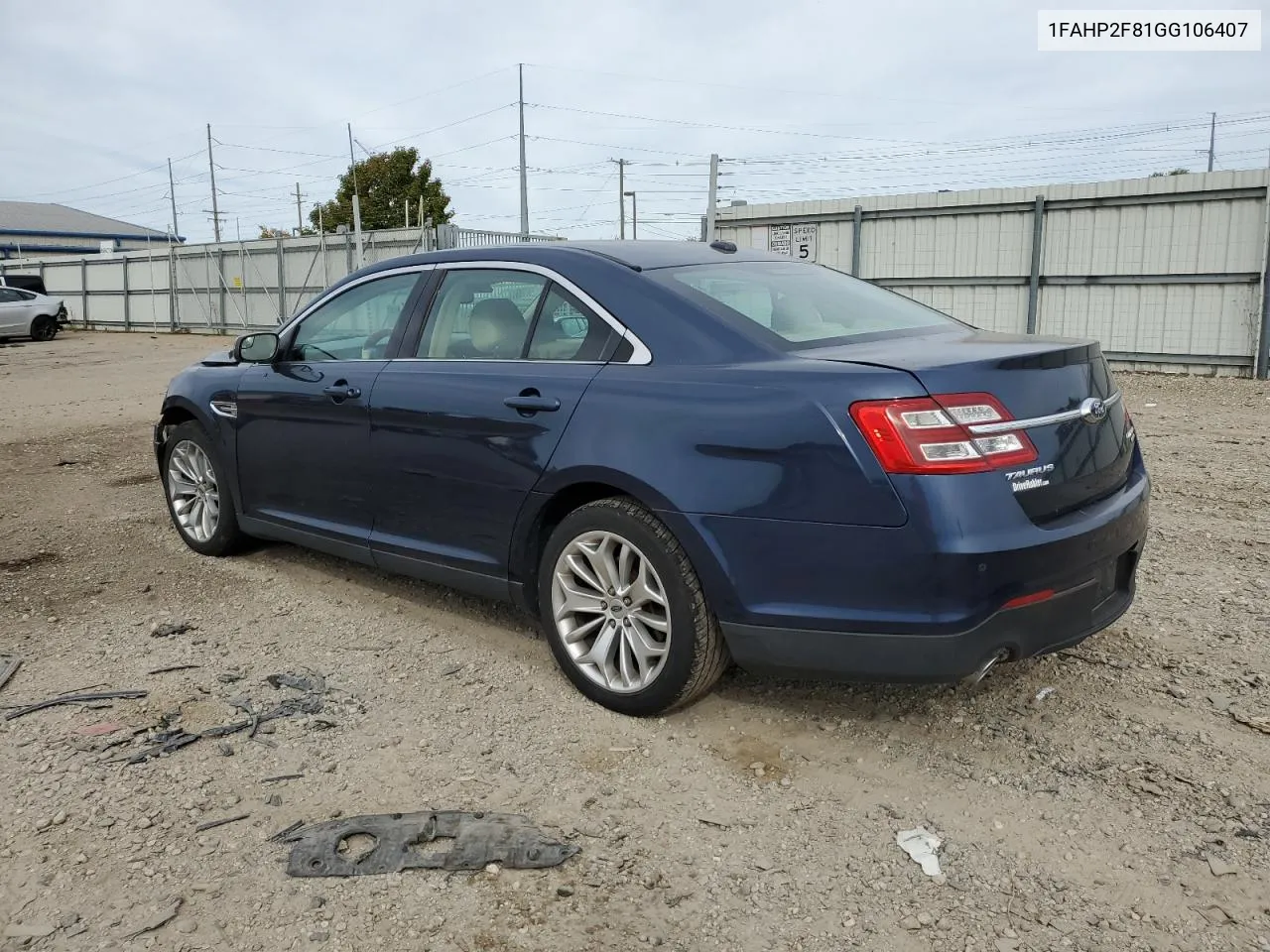 2016 Ford Taurus Limited VIN: 1FAHP2F81GG106407 Lot: 73183594