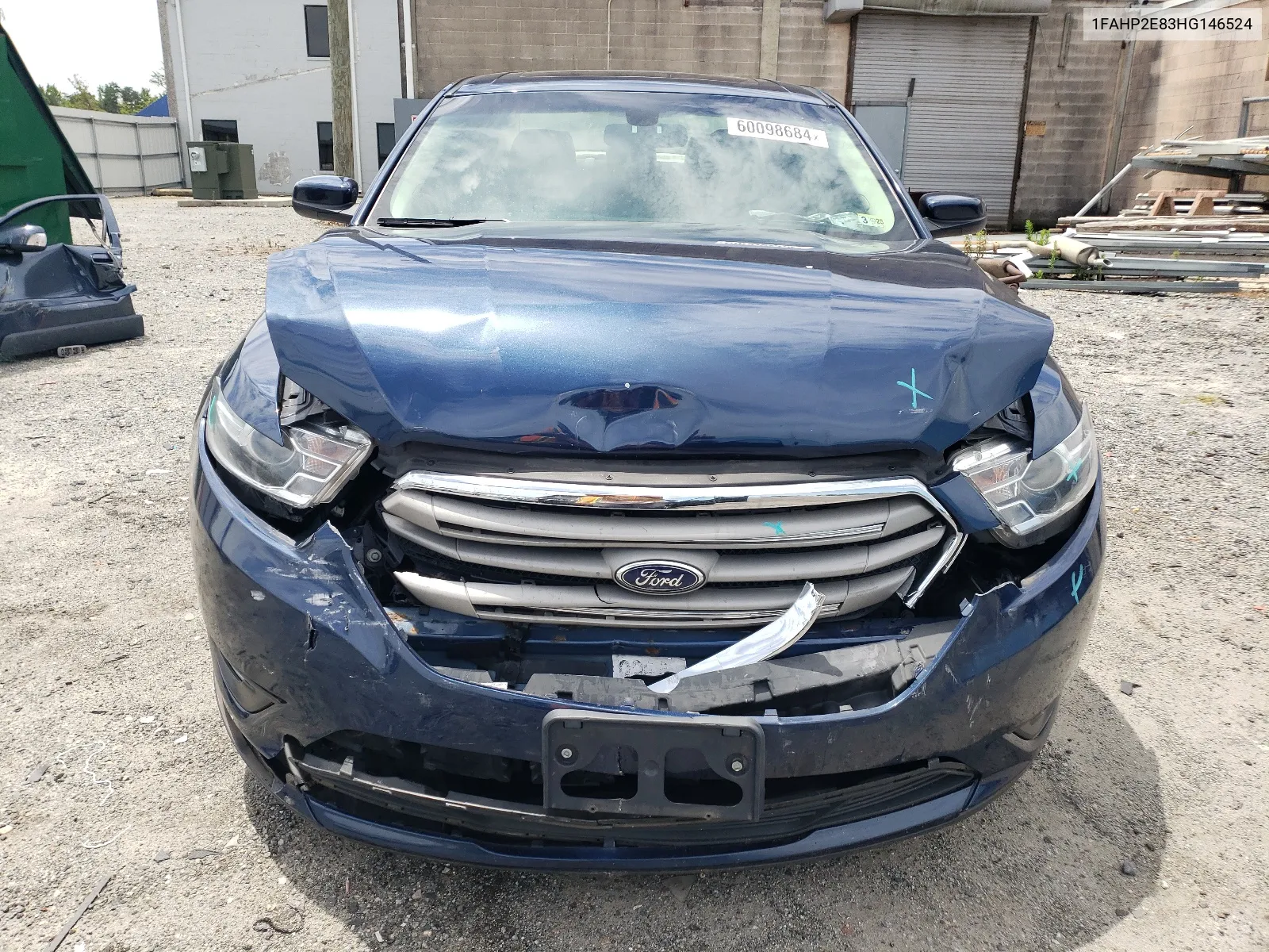 2017 Ford Taurus Sel VIN: 1FAHP2E83HG146524 Lot: 60098684