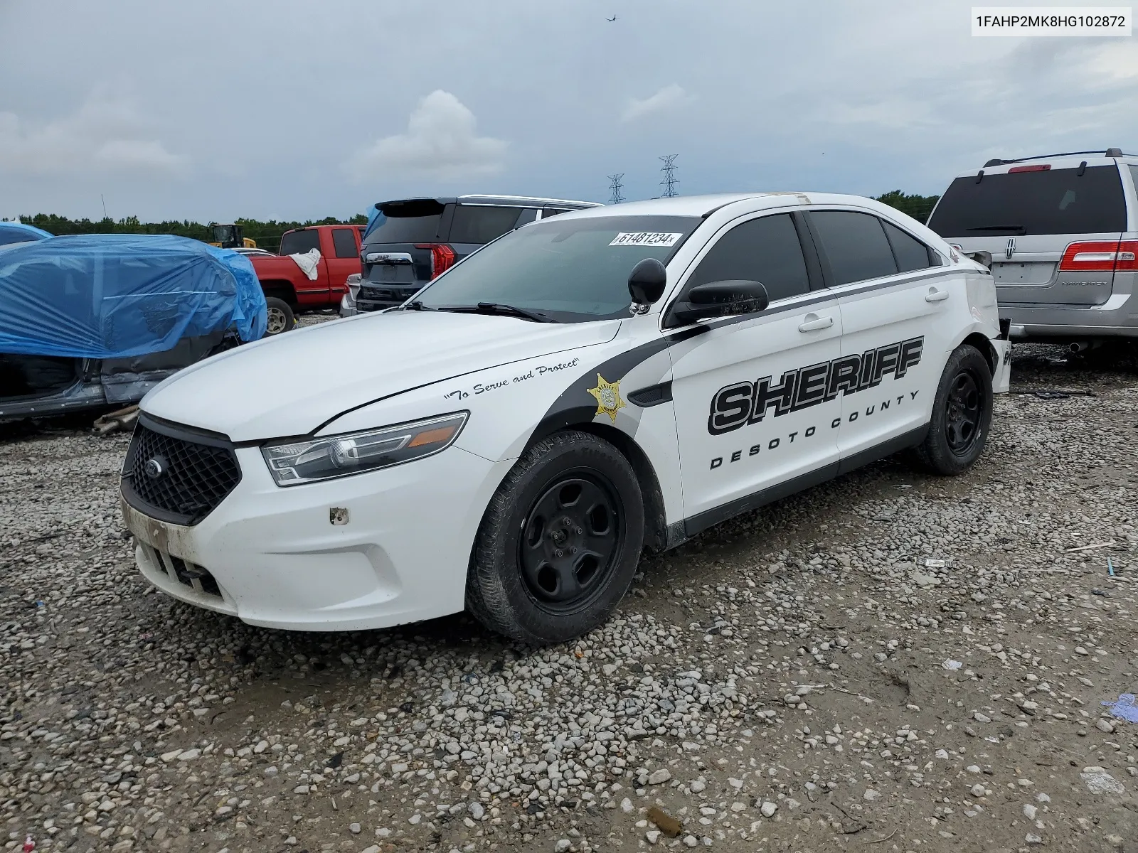 2017 Ford Taurus Police Interceptor VIN: 1FAHP2MK8HG102872 Lot: 61481234