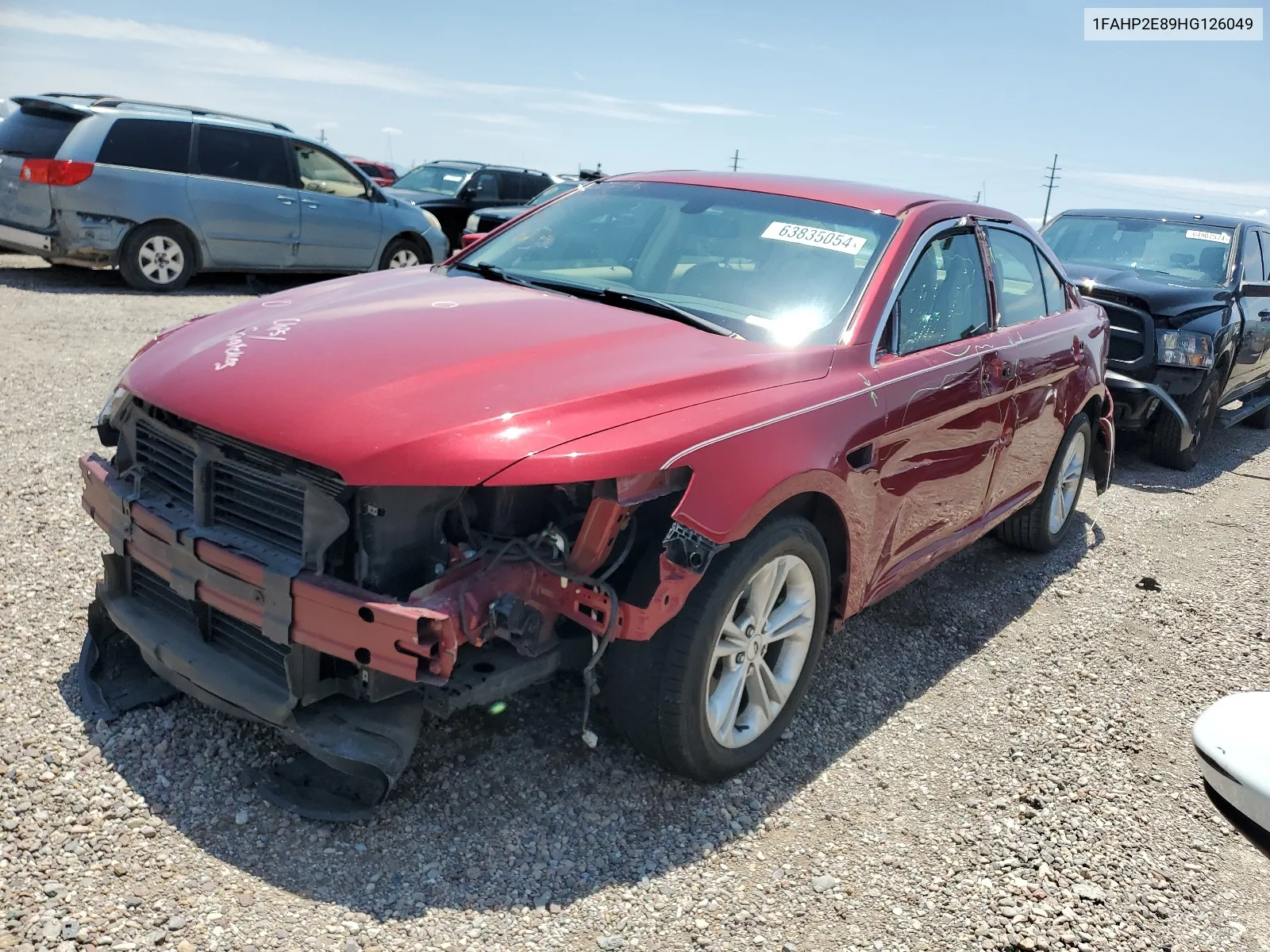 2017 Ford Taurus Sel VIN: 1FAHP2E89HG126049 Lot: 63835054