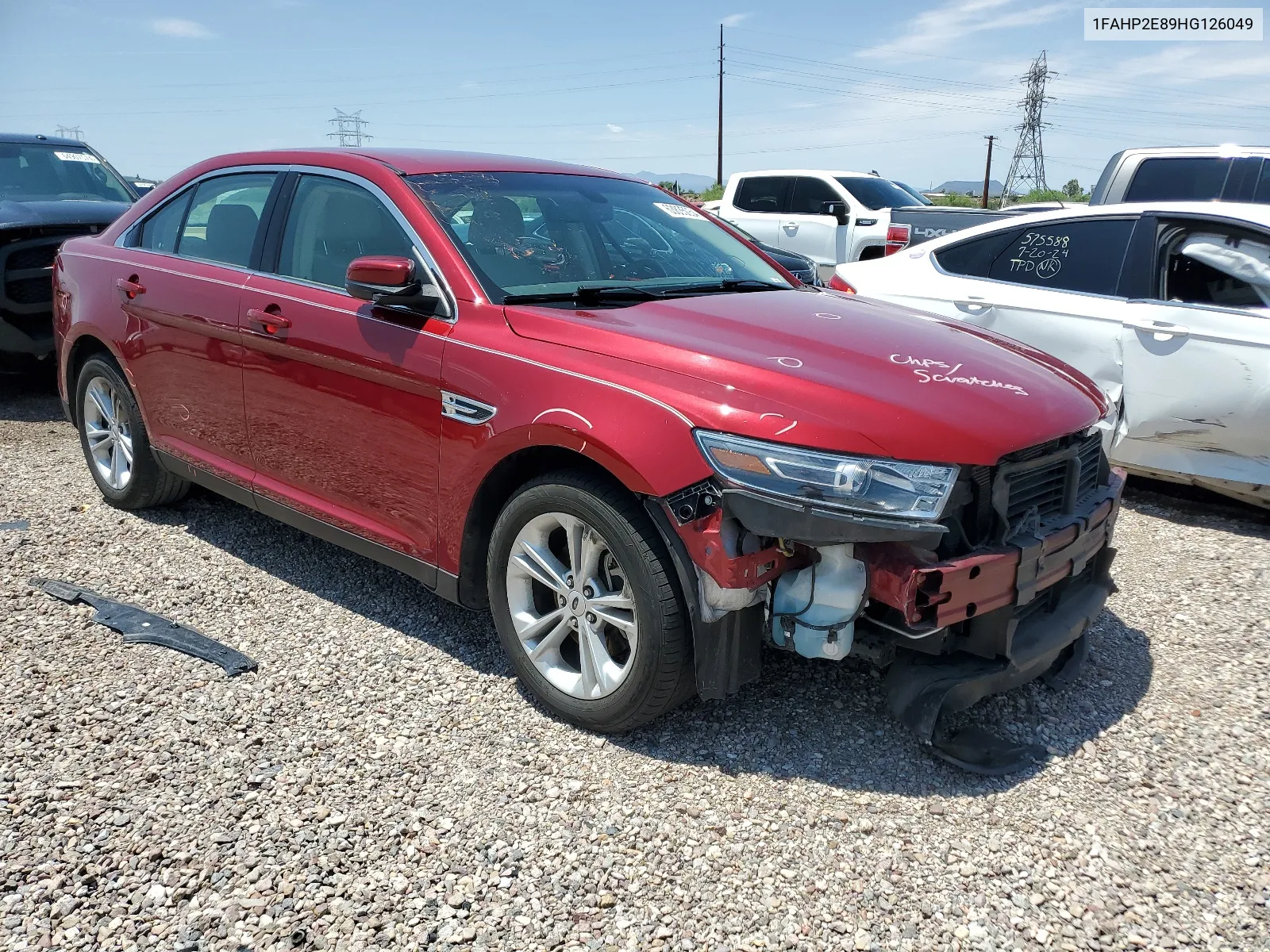 2017 Ford Taurus Sel VIN: 1FAHP2E89HG126049 Lot: 63835054