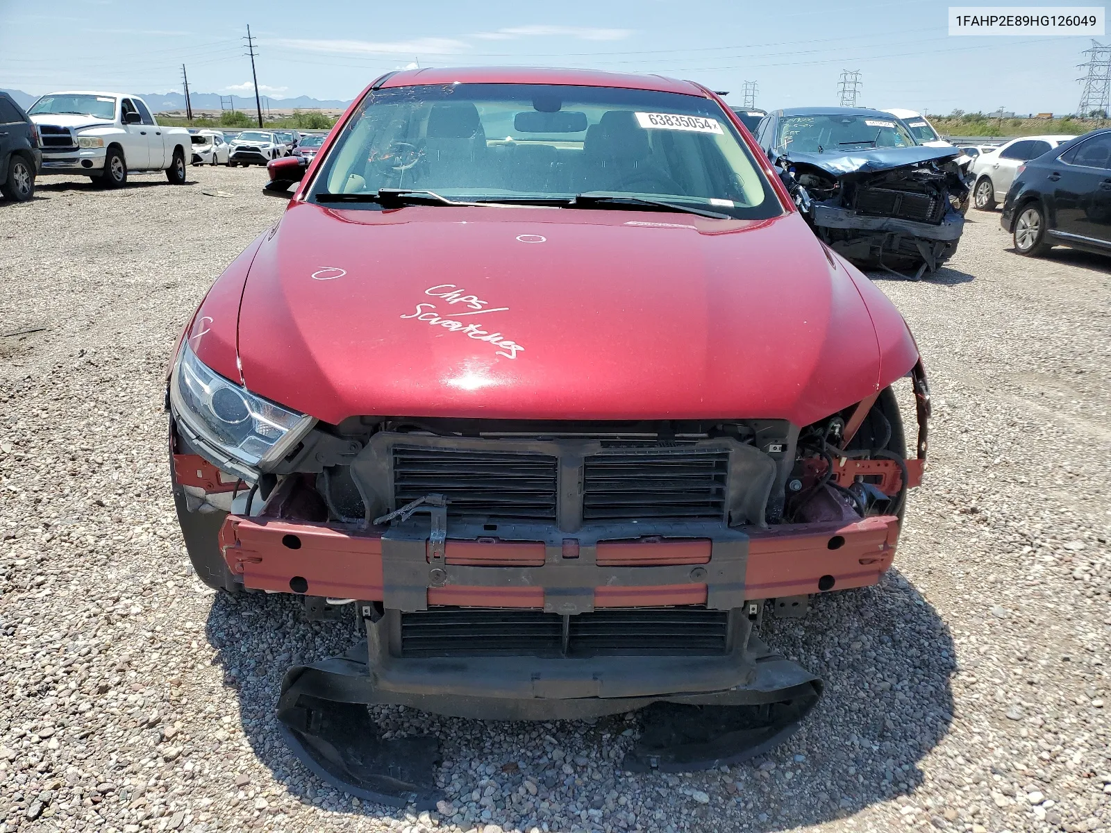 2017 Ford Taurus Sel VIN: 1FAHP2E89HG126049 Lot: 63835054