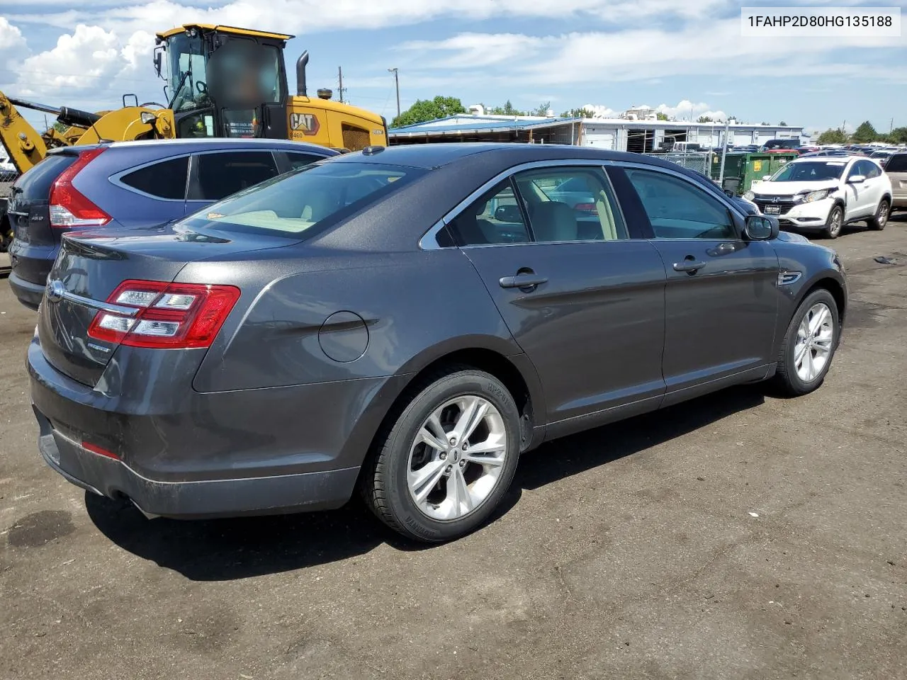 2017 Ford Taurus Se VIN: 1FAHP2D80HG135188 Lot: 66246974