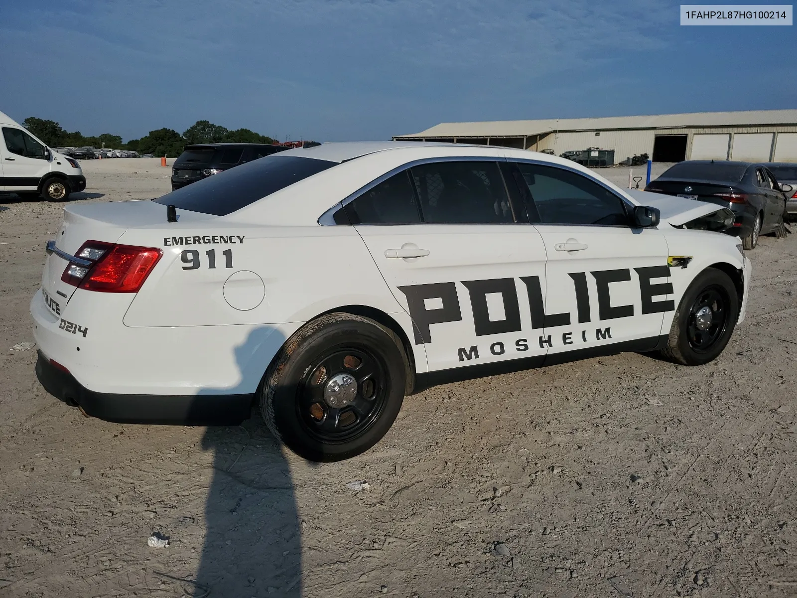 1FAHP2L87HG100214 2017 Ford Taurus Police Interceptor