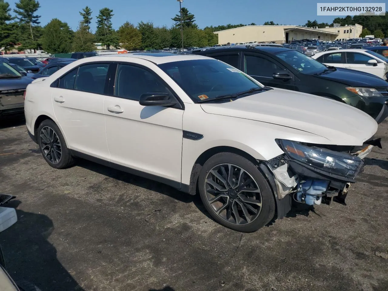 2017 Ford Taurus Sho VIN: 1FAHP2KT0HG132928 Lot: 70686254