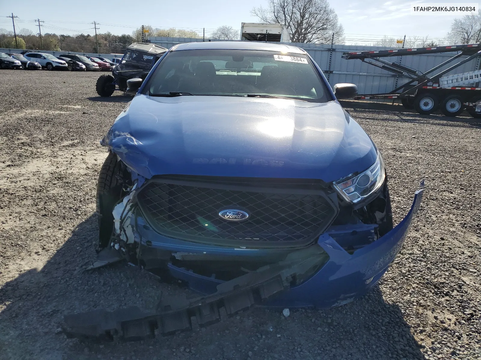 2018 Ford Taurus Police Interceptor VIN: 1FAHP2MK6JG140834 Lot: 44193884