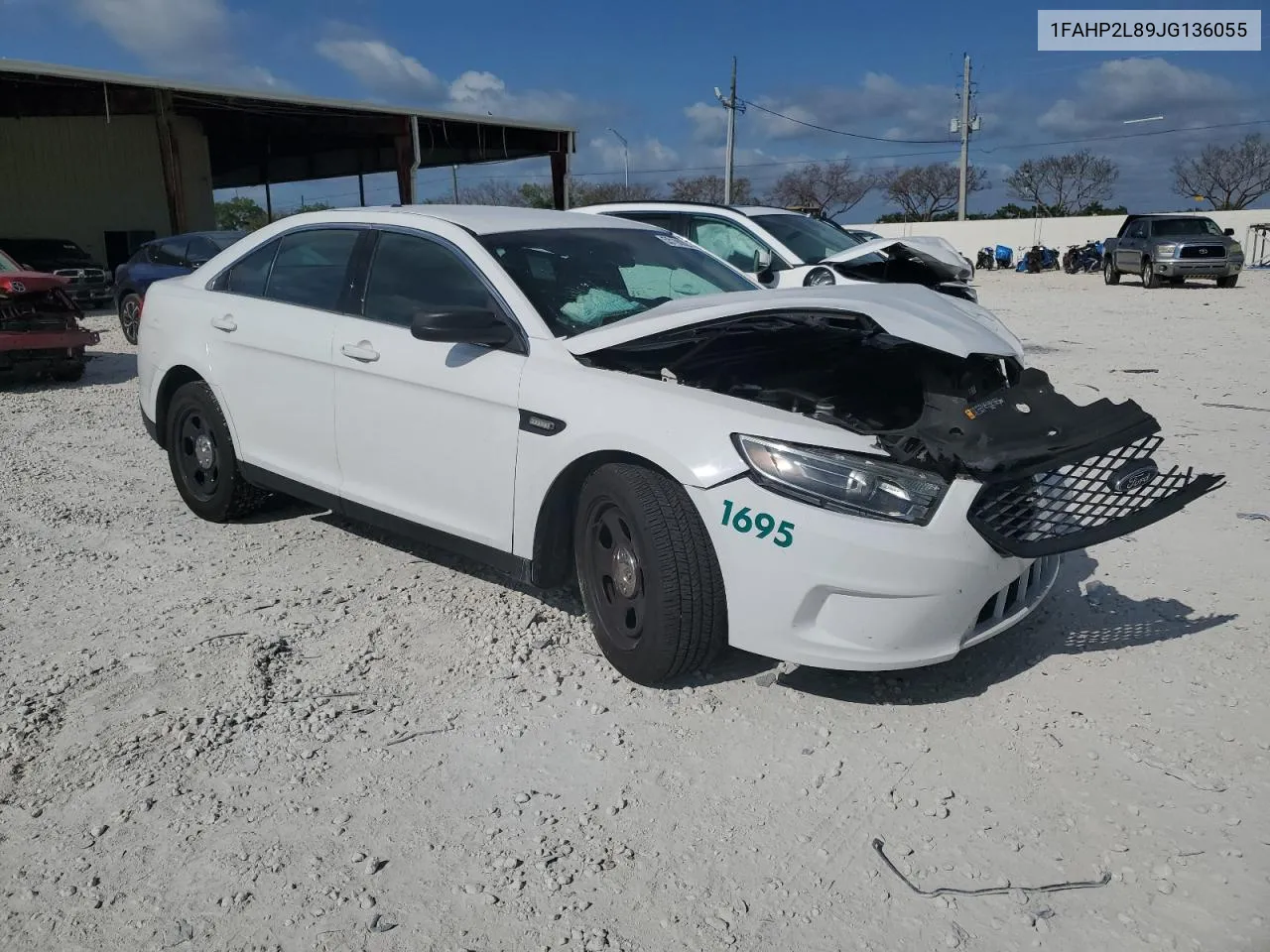 2018 Ford Taurus Police Interceptor VIN: 1FAHP2L89JG136055 Lot: 53190924