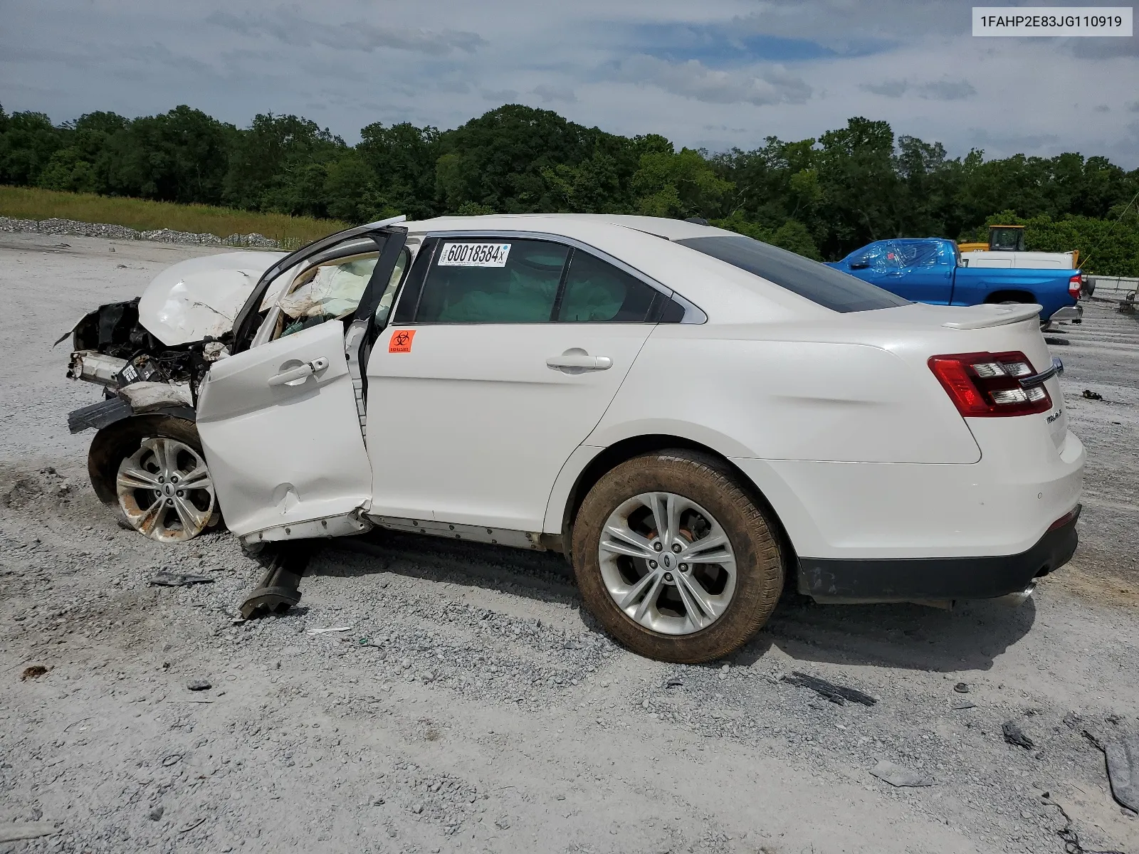 2018 Ford Taurus Sel VIN: 1FAHP2E83JG110919 Lot: 60018584