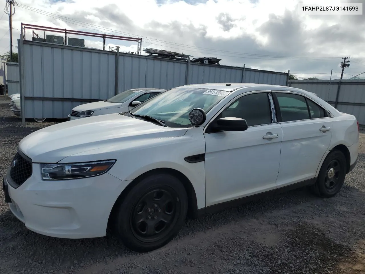 1FAHP2L87JG141593 2018 Ford Taurus Police Interceptor