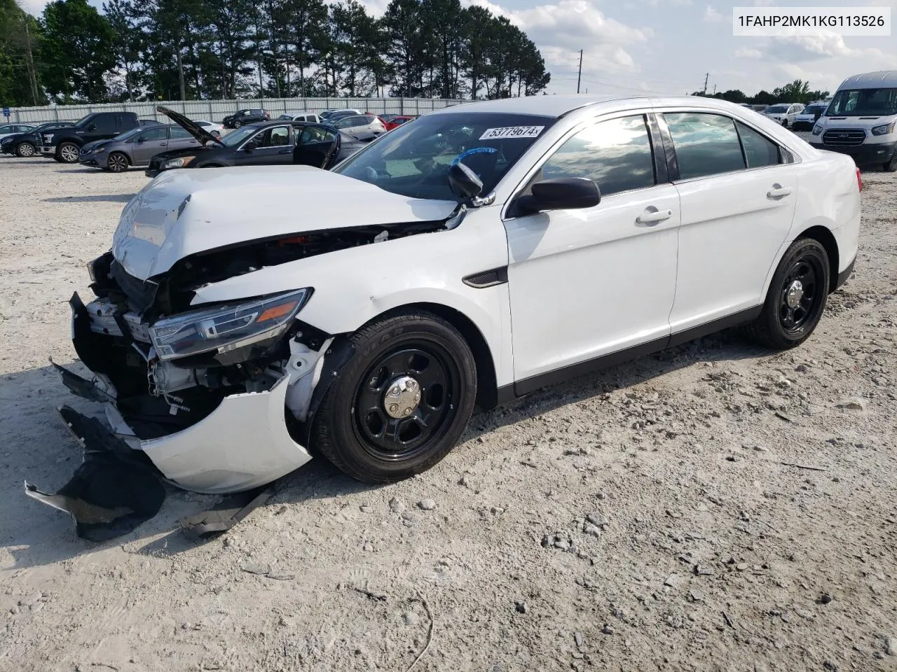 2019 Ford Taurus Police Interceptor VIN: 1FAHP2MK1KG113526 Lot: 53779674