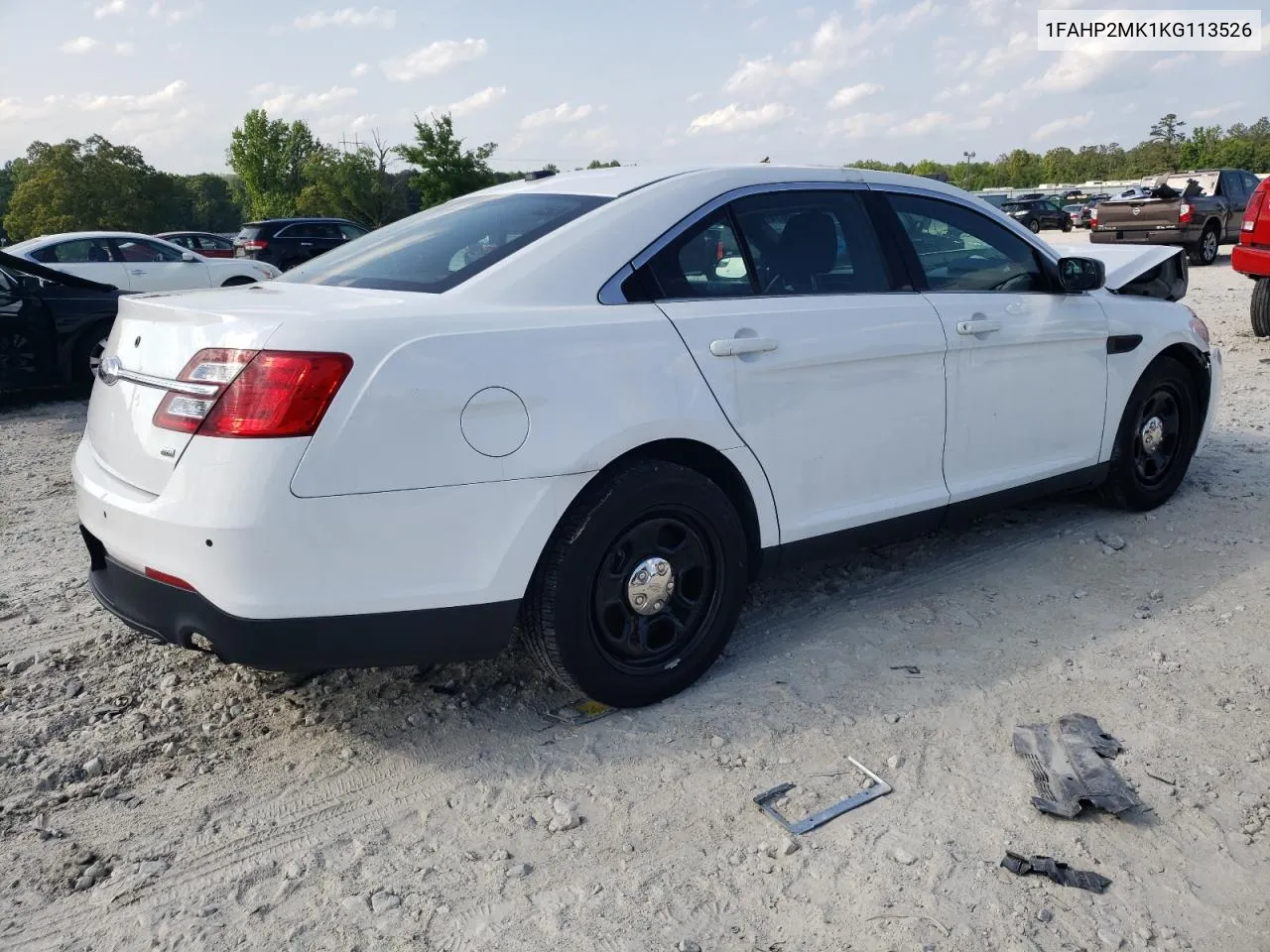 2019 Ford Taurus Police Interceptor VIN: 1FAHP2MK1KG113526 Lot: 53779674