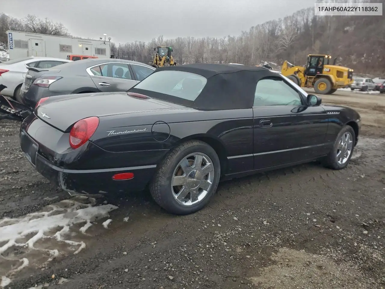 1FAHP60A22Y118362 2002 Ford Thunderbird