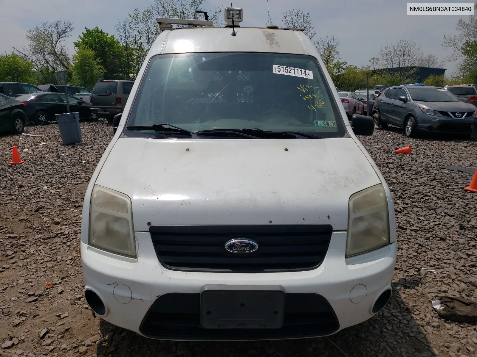 2010 Ford Transit Connect Xlt VIN: NM0LS6BN3AT034840 Lot: 51521114