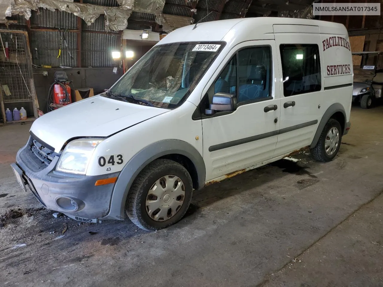 2010 Ford Transit Connect Xl VIN: NM0LS6AN5AT017345 Lot: 71835114