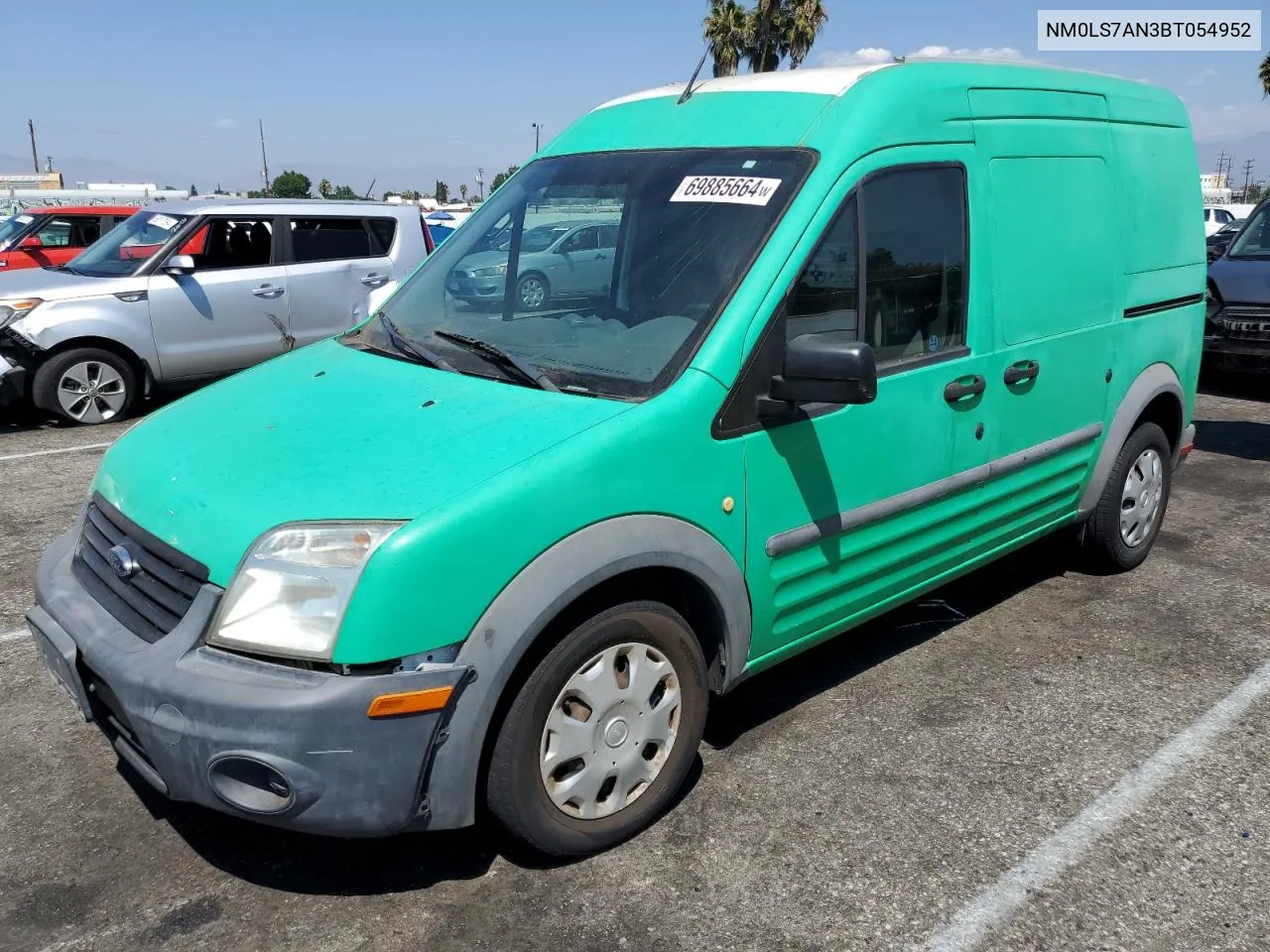 2011 Ford Transit Connect Xl VIN: NM0LS7AN3BT054952 Lot: 69885664