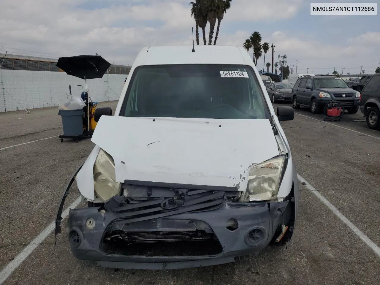 2012 Ford Transit Connect Xl VIN: NM0LS7AN1CT112686 Lot: 55261124