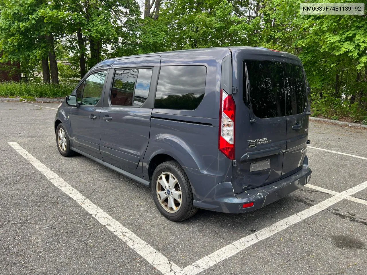 2014 Ford Transit Connect Xlt VIN: NM0GS9F74E1139192 Lot: 61352684