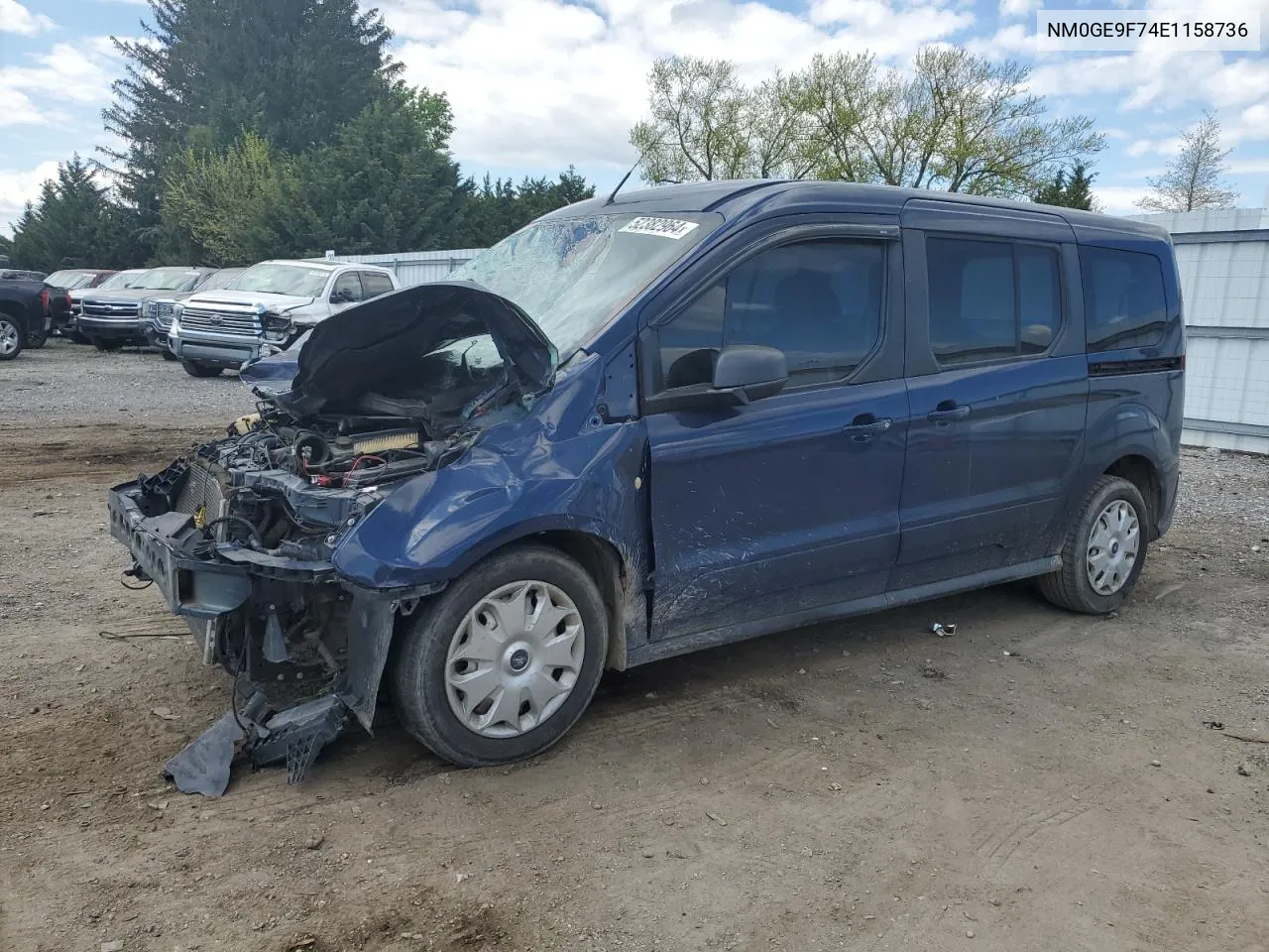 2014 Ford Transit Connect Xlt VIN: NM0GE9F74E1158736 Lot: 62916074