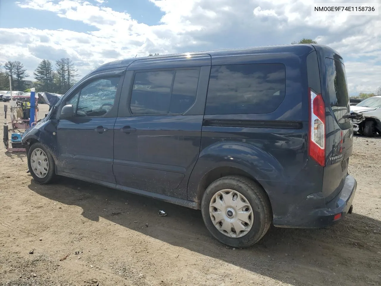 2014 Ford Transit Connect Xlt VIN: NM0GE9F74E1158736 Lot: 62916074