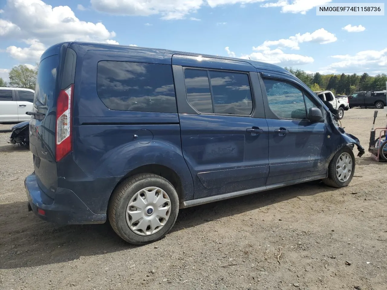 2014 Ford Transit Connect Xlt VIN: NM0GE9F74E1158736 Lot: 62916074