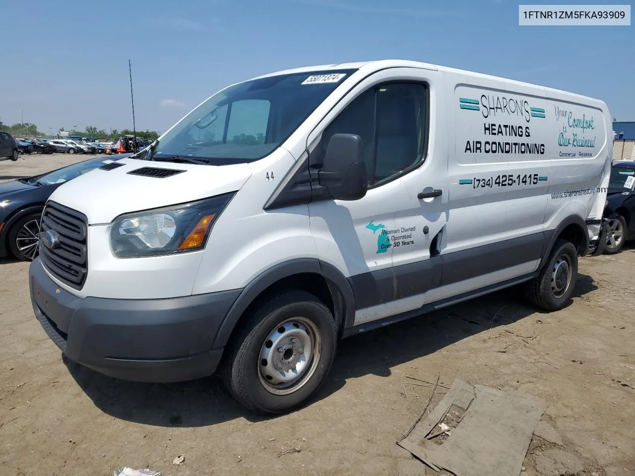 2015 Ford Transit T-250 VIN: 1FTNR1ZM5FKA93909 Lot: 55071374