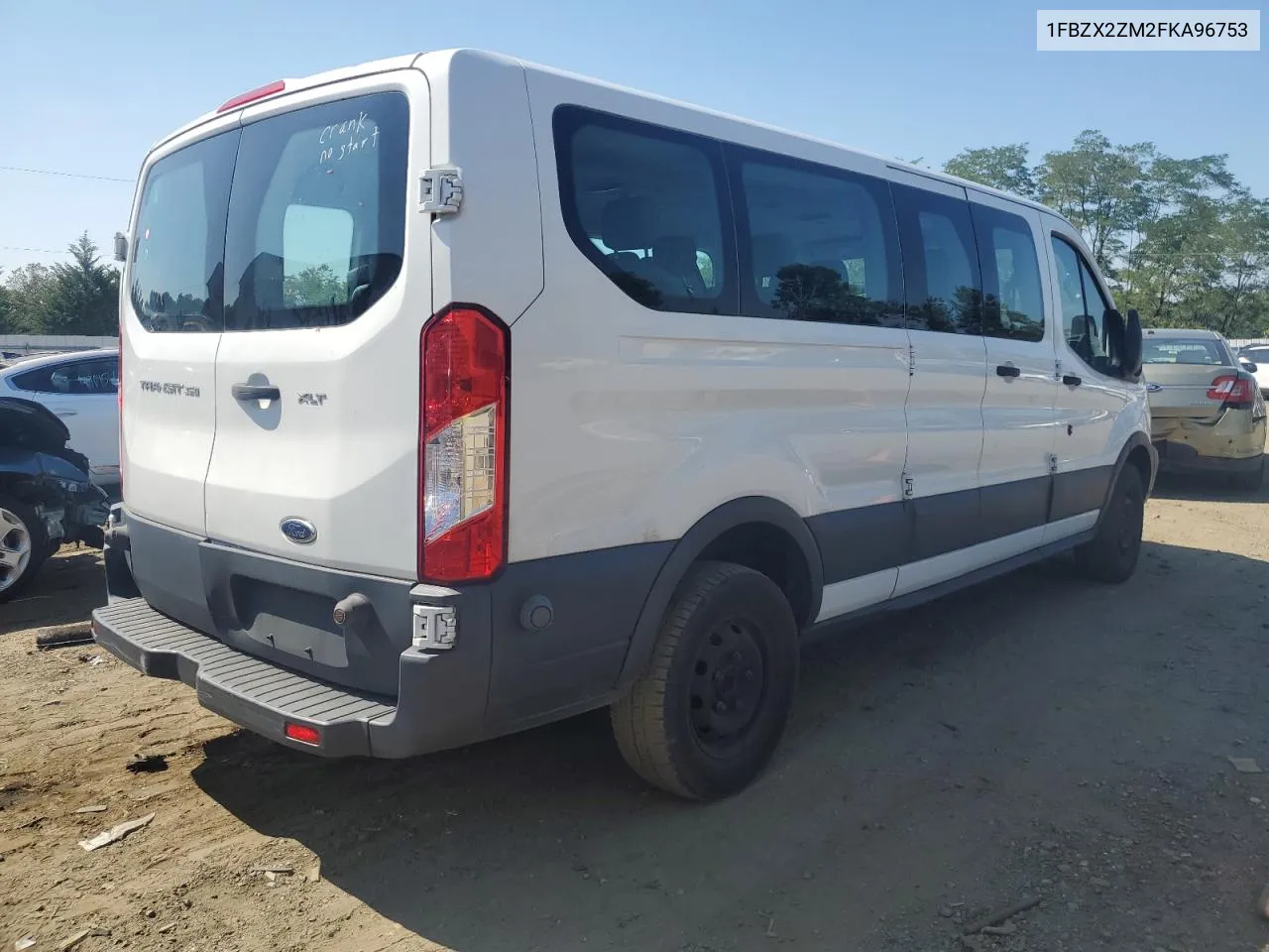 1FBZX2ZM2FKA96753 2015 Ford Transit T-350