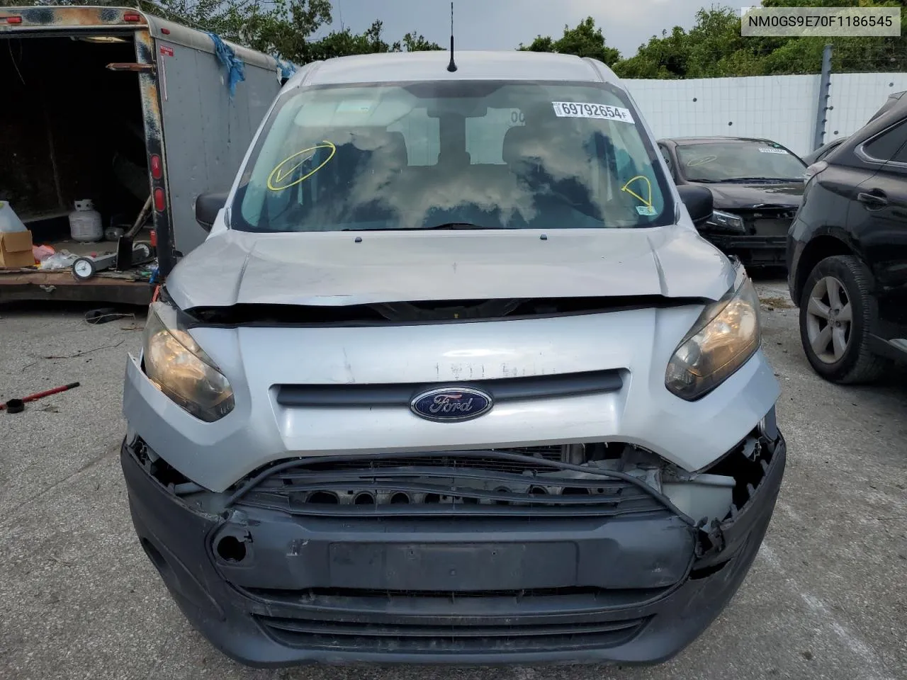 2015 Ford Transit Connect Xl VIN: NM0GS9E70F1186545 Lot: 69792654