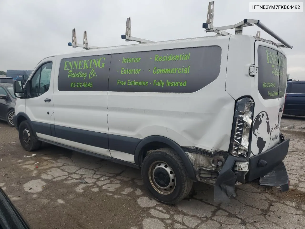 2015 Ford Transit T-150 VIN: 1FTNE2YM7FKB04492 Lot: 70585514