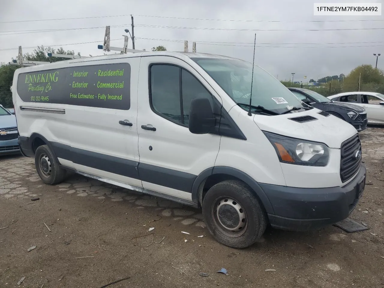 2015 Ford Transit T-150 VIN: 1FTNE2YM7FKB04492 Lot: 70585514