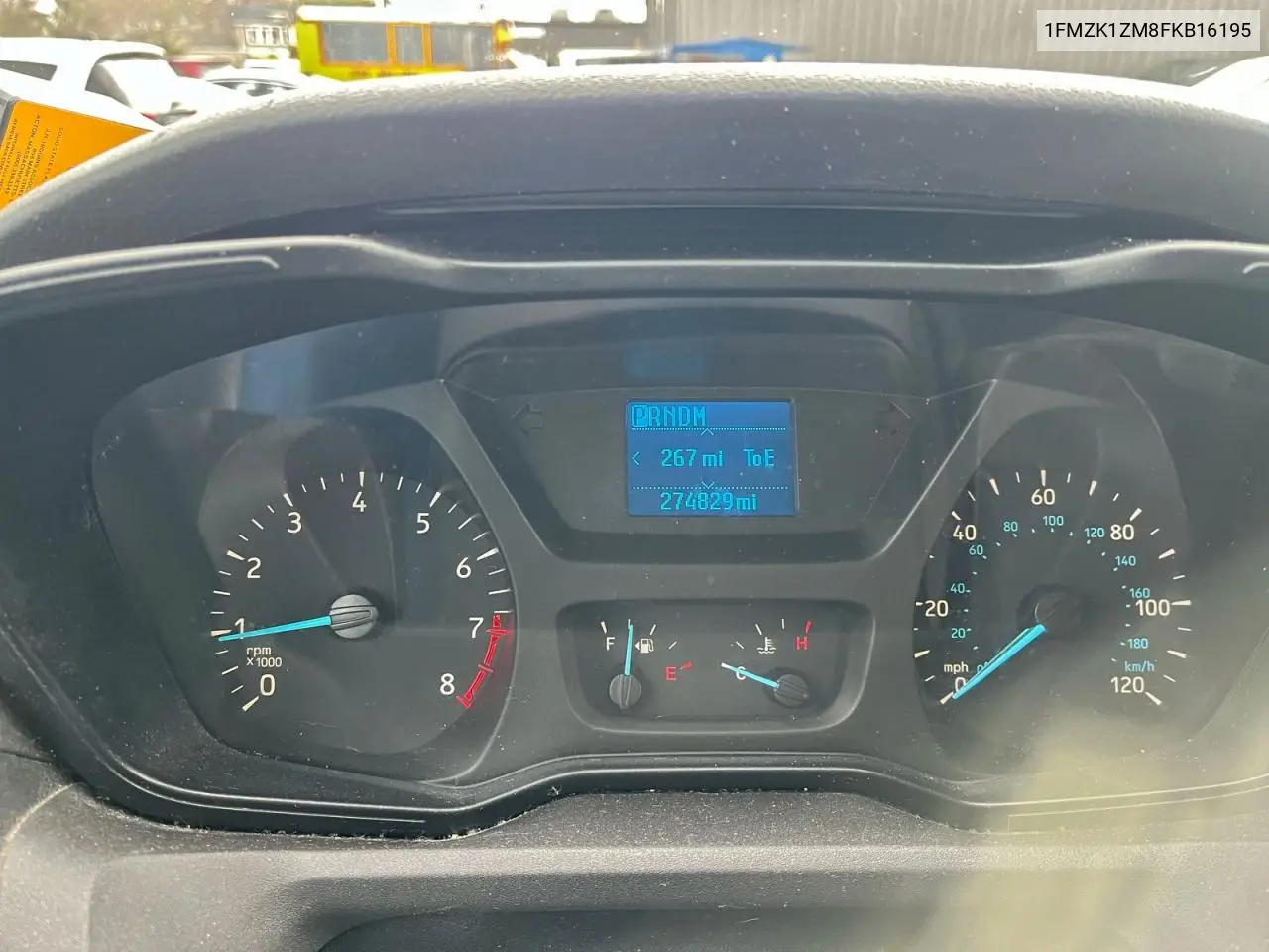 1FMZK1ZM8FKB16195 2015 Ford Transit T-150
