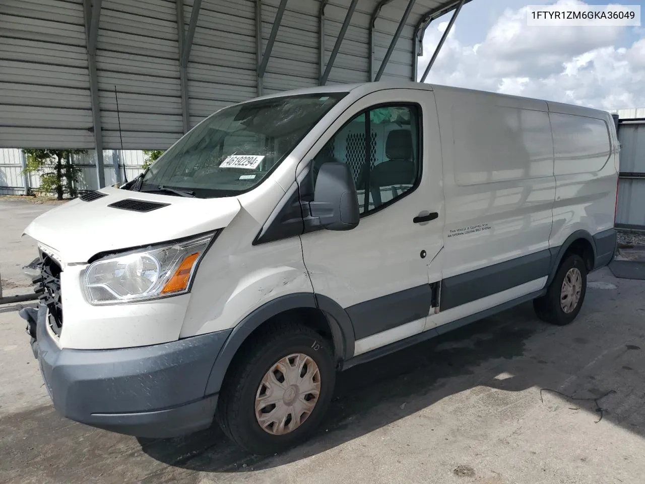 2016 Ford Transit T-250 VIN: 1FTYR1ZM6GKA36049 Lot: 46192294