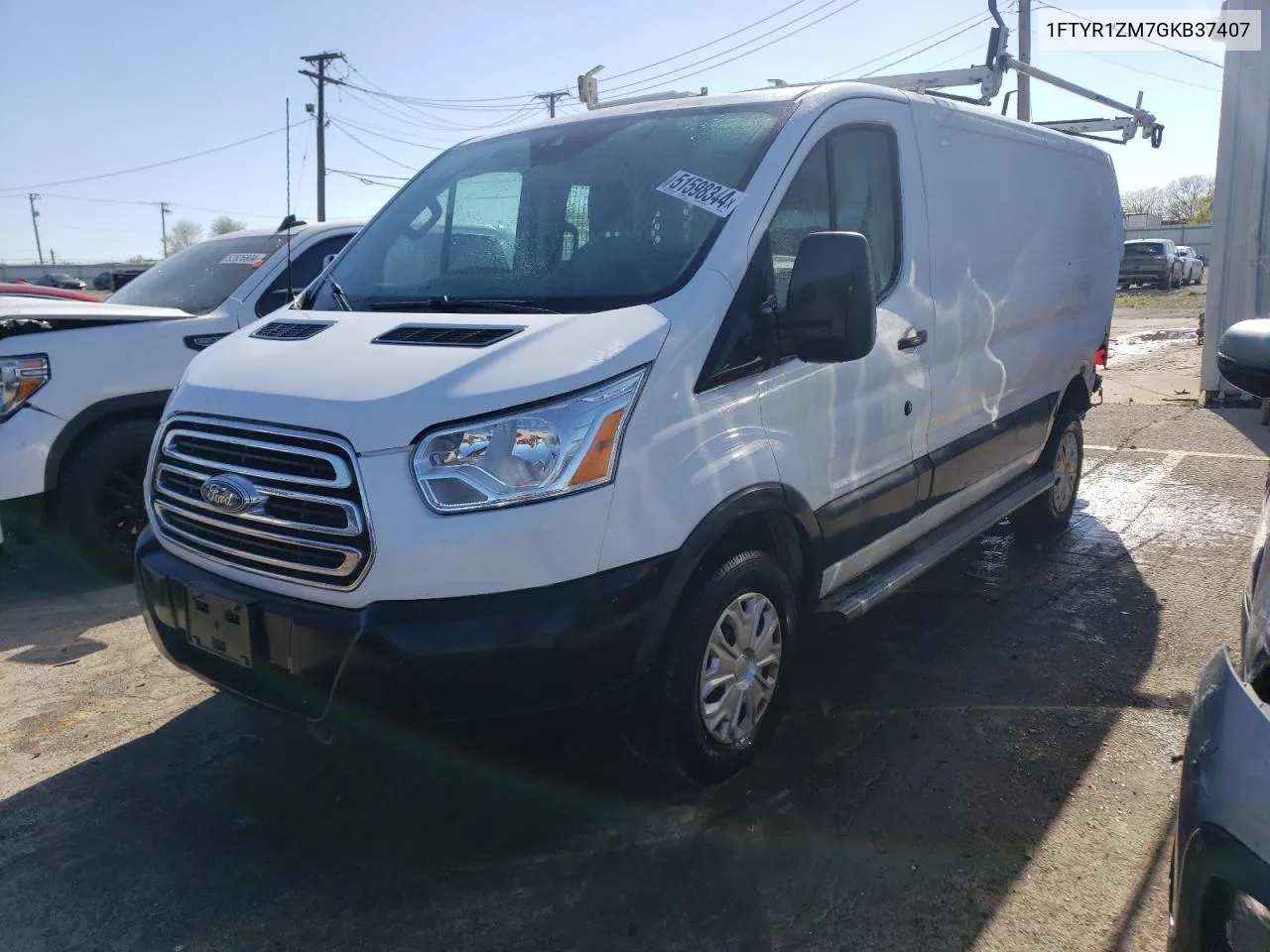 2016 Ford Transit T-250 VIN: 1FTYR1ZM7GKB37407 Lot: 51598344