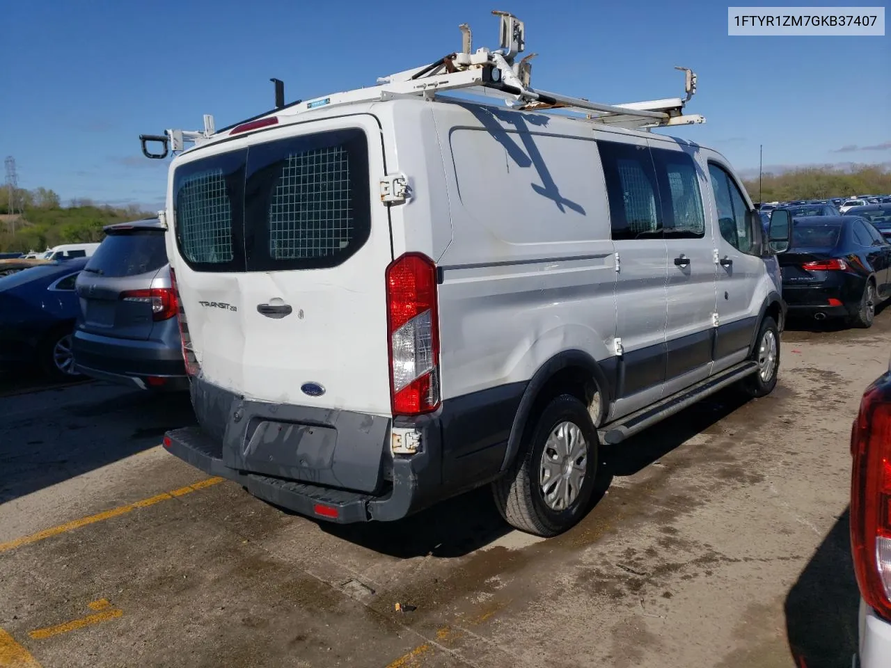 2016 Ford Transit T-250 VIN: 1FTYR1ZM7GKB37407 Lot: 51598344