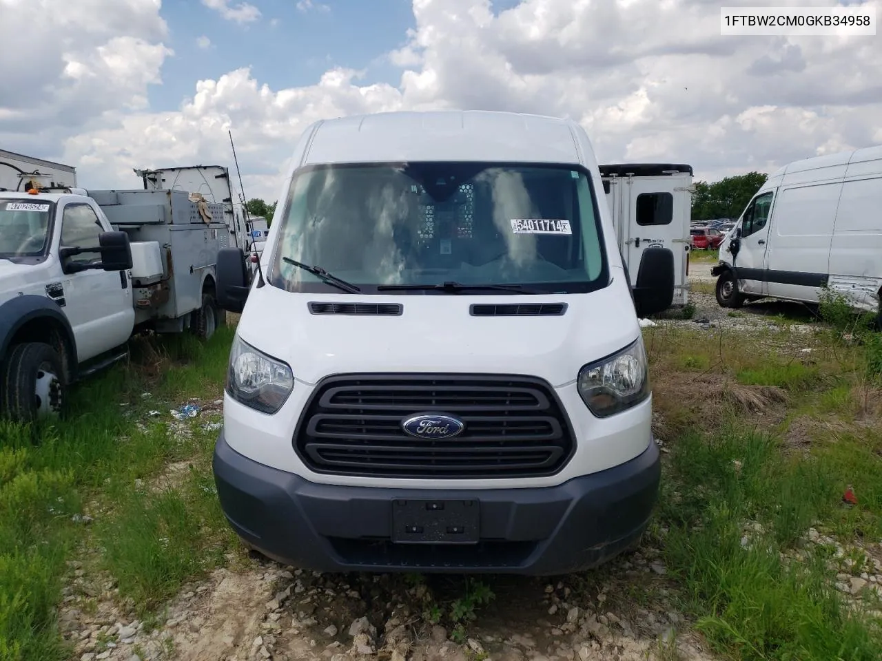 2016 Ford Transit T-350 VIN: 1FTBW2CM0GKB34958 Lot: 54011714