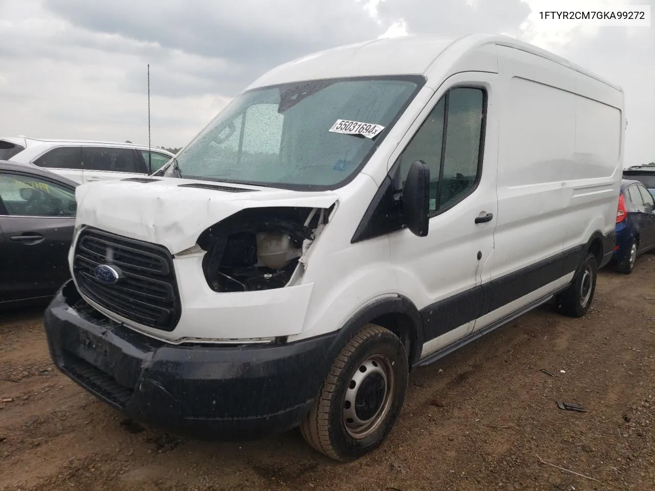 2016 Ford Transit T-250 VIN: 1FTYR2CM7GKA99272 Lot: 55031694