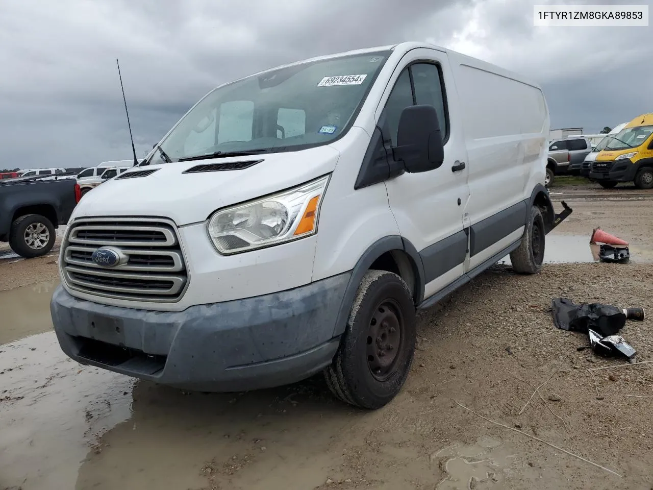 2016 Ford Transit T-250 VIN: 1FTYR1ZM8GKA89853 Lot: 69234554