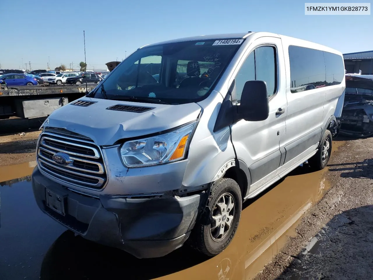 2016 Ford Transit T-150 VIN: 1FMZK1YM1GKB28773 Lot: 71480194