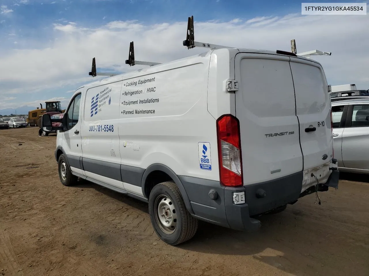 1FTYR2YG1GKA45534 2016 Ford Transit T-250