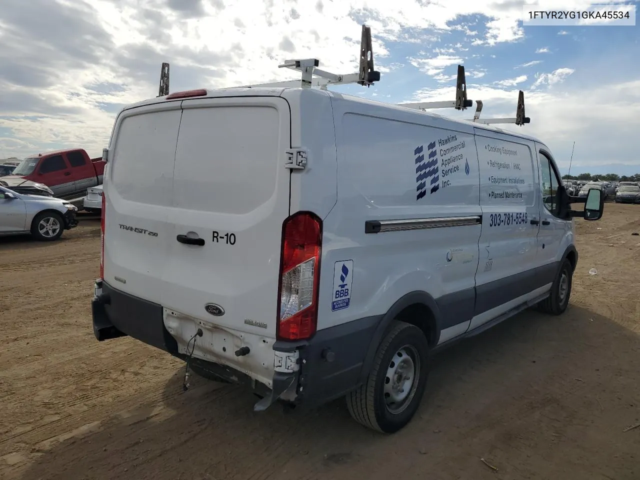 1FTYR2YG1GKA45534 2016 Ford Transit T-250