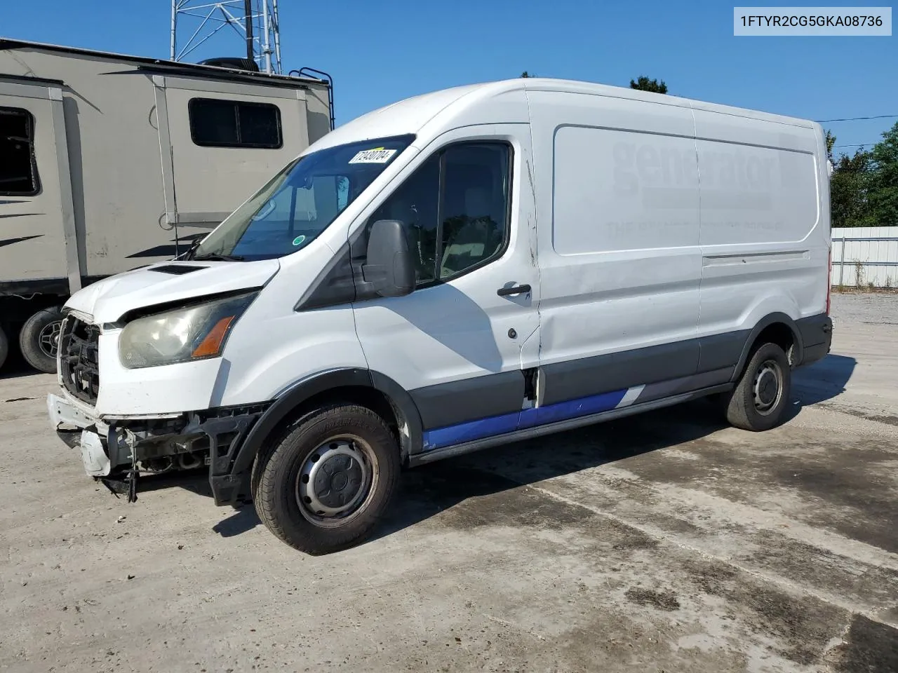 2016 Ford Transit T-250 VIN: 1FTYR2CG5GKA08736 Lot: 72430704