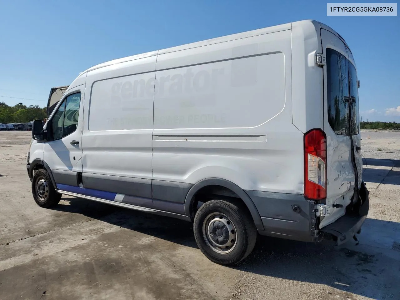 2016 Ford Transit T-250 VIN: 1FTYR2CG5GKA08736 Lot: 72430704