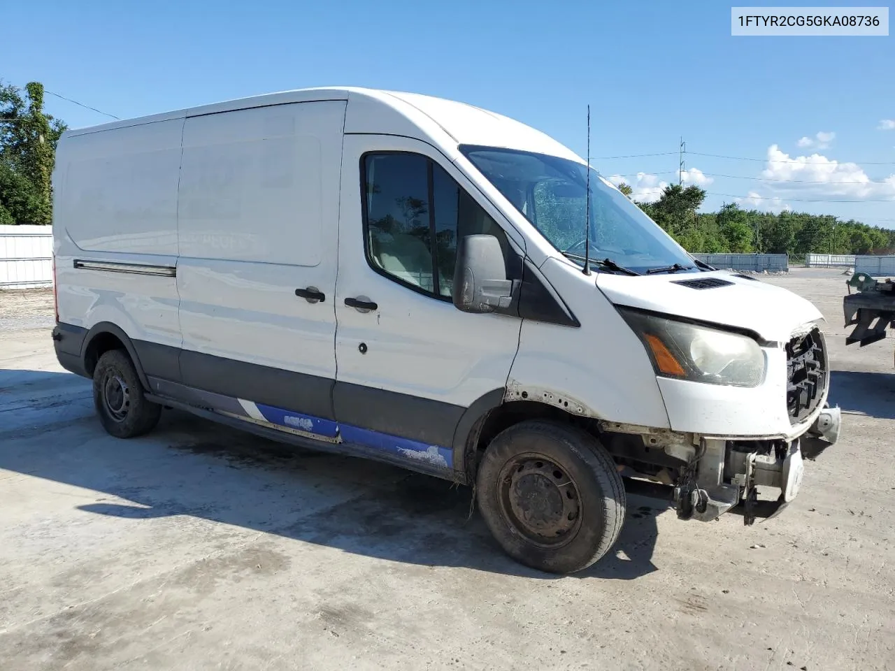 2016 Ford Transit T-250 VIN: 1FTYR2CG5GKA08736 Lot: 72430704