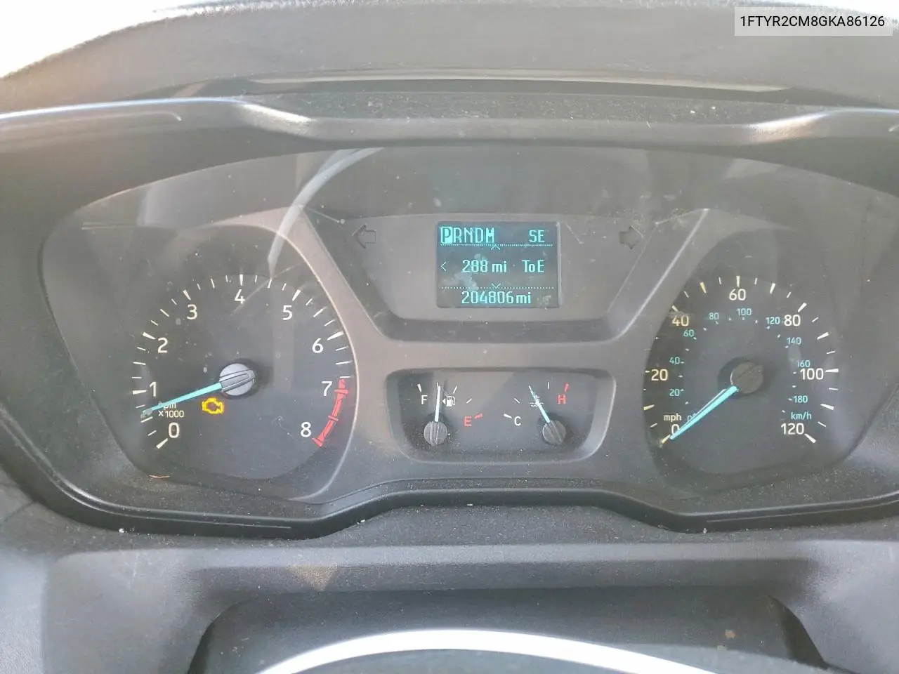 1FTYR2CM8GKA86126 2016 Ford Transit T-250