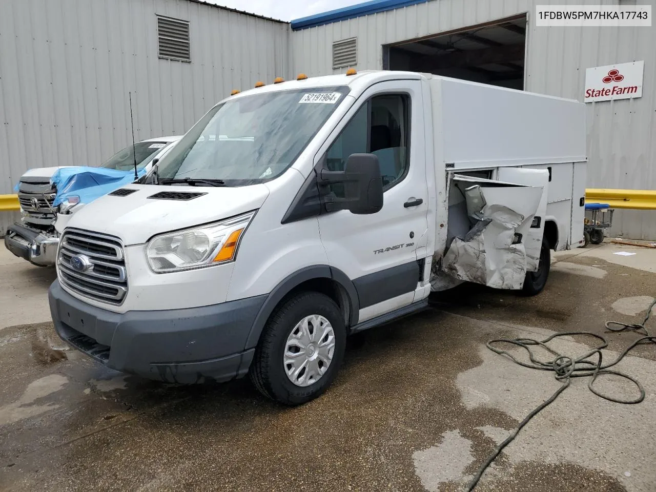 2017 Ford Transit T-350 VIN: 1FDBW5PM7HKA17743 Lot: 52191964