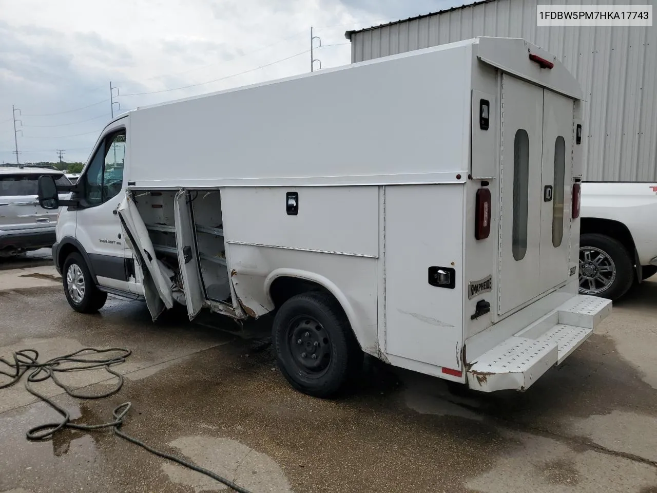 2017 Ford Transit T-350 VIN: 1FDBW5PM7HKA17743 Lot: 52191964