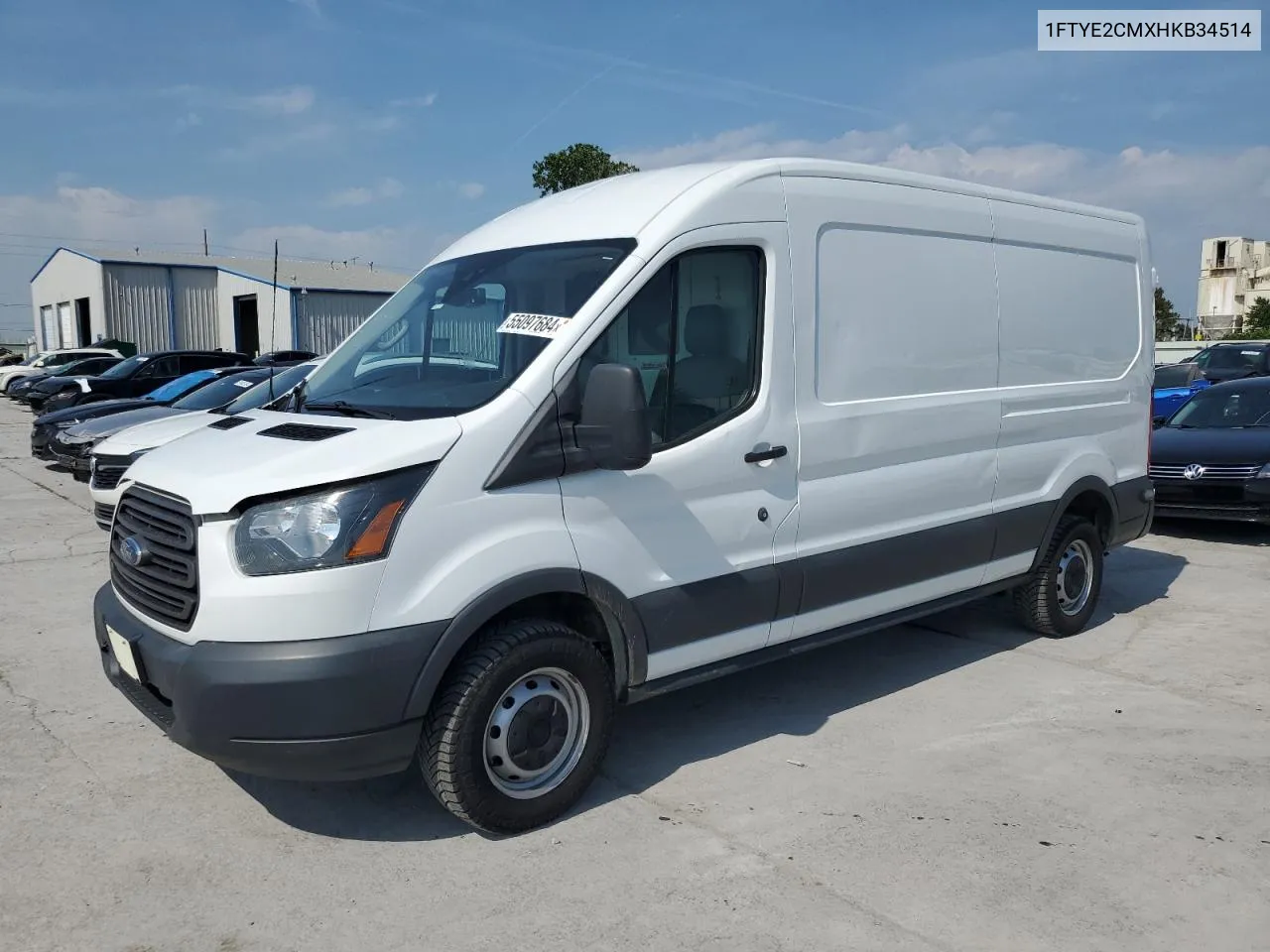 2017 Ford Transit T-150 VIN: 1FTYE2CMXHKB34514 Lot: 55097684