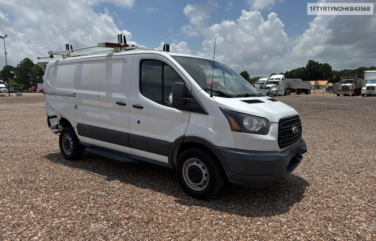 2017 Ford Transit T-250 VIN: 1FTYR1YM2HKB43568 Lot: 60285484