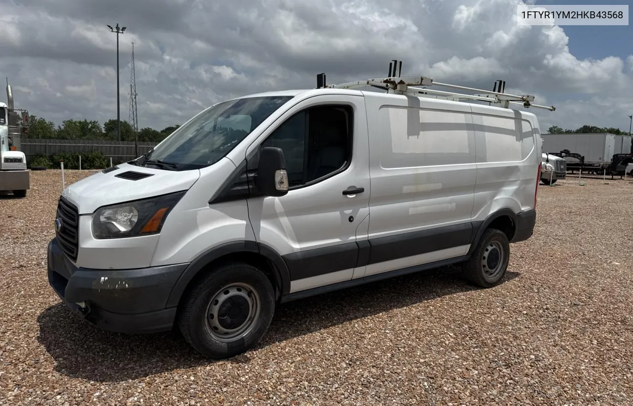 1FTYR1YM2HKB43568 2017 Ford Transit T-250