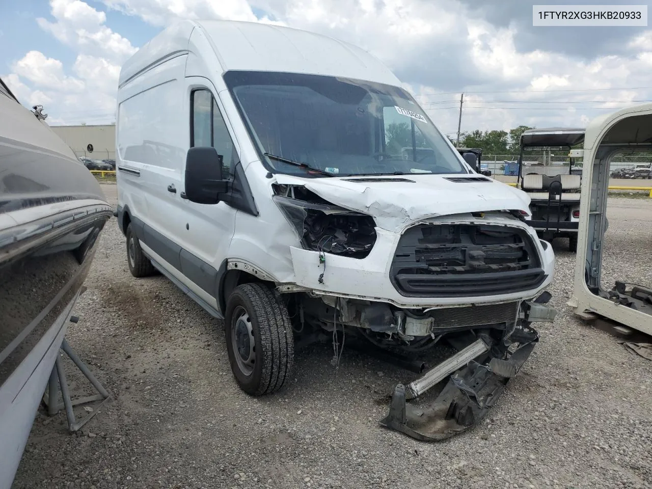 2017 Ford Transit T-250 VIN: 1FTYR2XG3HKB20933 Lot: 71784254