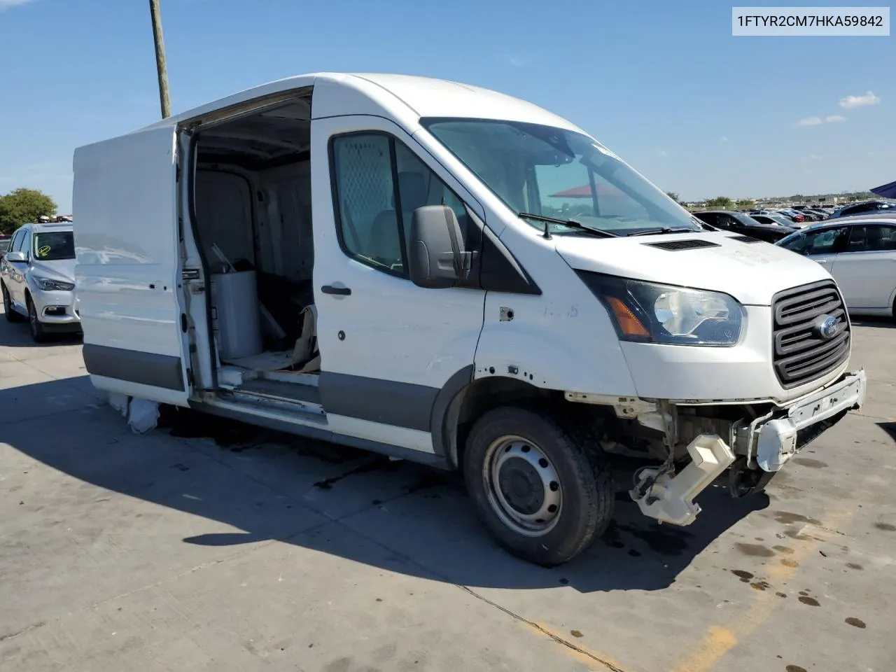 2017 Ford Transit T-250 VIN: 1FTYR2CM7HKA59842 Lot: 72420494